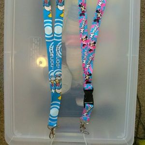 Disney Lanyards - Minnie Mouse + Donald Duck